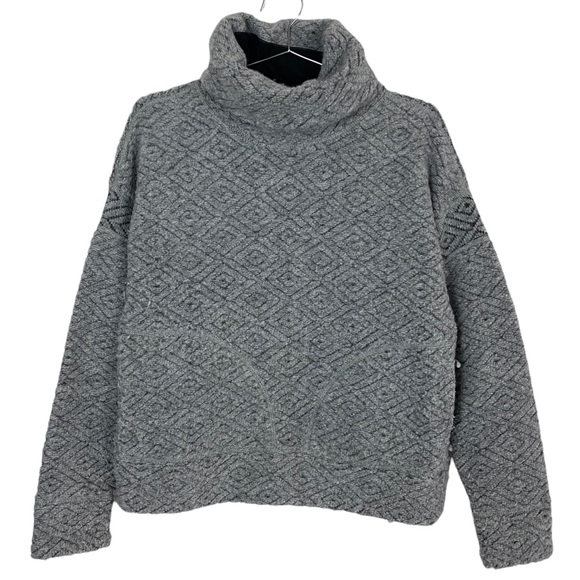 Prana Sweaters - Prana Crestland Gray Pullover Turtleneck Sweater